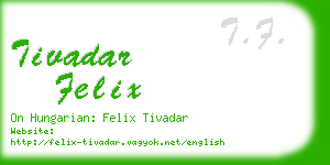 tivadar felix business card